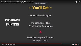 Cheap Custom Postcards Printing By 55printing.com