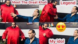 Meet My Idol The Great Khali Sir 😍| World Strongest Man Badshah Khan