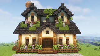 Minecraft Starter House Tutorial - Cottagecore House 1.19