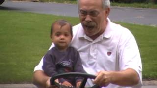 Mowing the Lawn with Grandpa