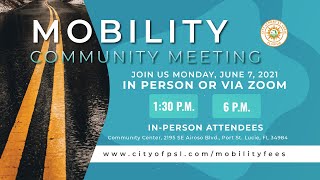 Mobility Fees | Community Meeting