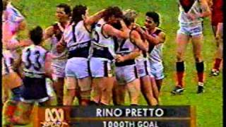 Dandenong's Rino Pretto Kicks 1000th V.F.A Goal