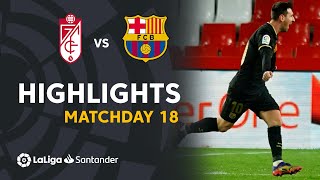 Highlights Granada CF vs FC Barcelona (0-4)