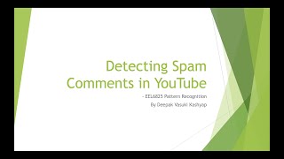 EEL6825 - Pattern Recognition Presentation Part 1