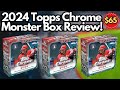 2024 Topps Chrome Baseball Monster Box Review! Better than the Blaster?! Tons of Refractors!