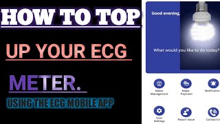 How To Top Up Your ECG Meter Using The ECG Mobile App.