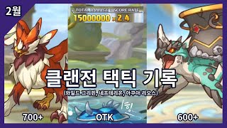 [프리코네]2021년 2월 클랜전 택틱기록