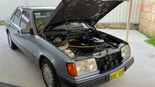 Let's do a compression test on the blue 300E with 148k Km on the clock