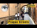 Prague streets walk 4k: Dvořákovo nábřeži, Pařížská, Old Town Square 🇨🇿 Czech Republic HDR ASMR