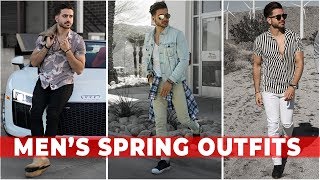 3 EASY SPRING OUTFITS FOR MEN 2018 | Men's Festival Fashion \u0026 Style Lookbook | Alex Costa