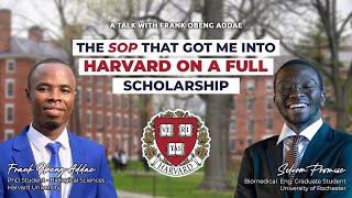 THE SOP THAT GOT ME INTO HARVARD +TIPS