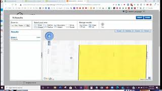 Using ReferenceUSA to find records using the map based search