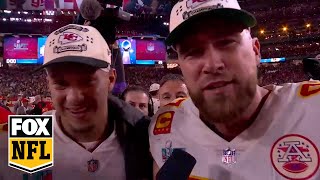 'Put some respect on our name' - Patrick Mahomes and Travis Kelce after Chiefs win Super Bowl LVII