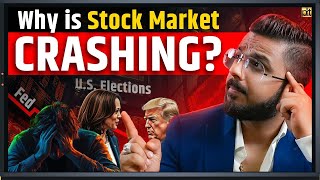 Why Stock Market is Crashing? | US Elections, FII, Fed Rate Cut | Nifty BankNifty Trend