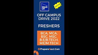Ideas2IT Off Campus Drive 2022 | Freshers | IT Job | Engineering Job | Chennai