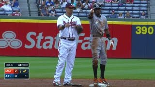 MIA@ATL: Gordon doubles home two to open scoring