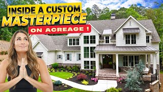 Inside a Custom Masterpiece in Atlanta Georgia | 5+ Acreage Home For Sale