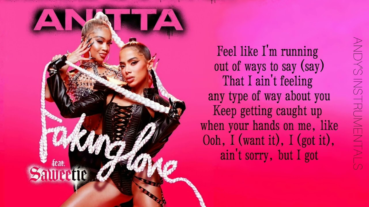 Anitta - Faking Love (feat. Saweetie) [Karaoke / Instrumental + Backing ...