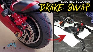 Electric Scooter Brake Upgrade: Mechanical to Hydraulic Brakes
