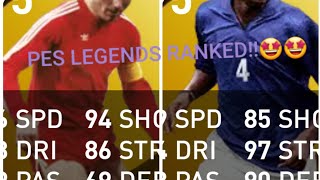 ALL PES LEGENDS RANKED FROM WORST TO BEST!!
