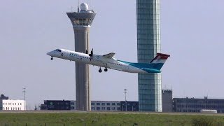 [4K] PARIS CDG Plane Spotting #46 - LUXAIR Bombardier Dash 8-Q400 to LUXEMBOURG