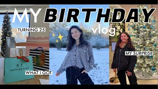 Holly Gabrielle 我的25岁生日Vlog！我得到了什么\u0026我的惊喜之夜vlogmas13/ 2022.12.18