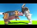 Armoured HIPPO Fights KING KONG - Animal Revolt Battle Simulator