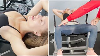 Abdominal exercises - Lera || #Yoga #Gym #Workout #LeraAndPolina