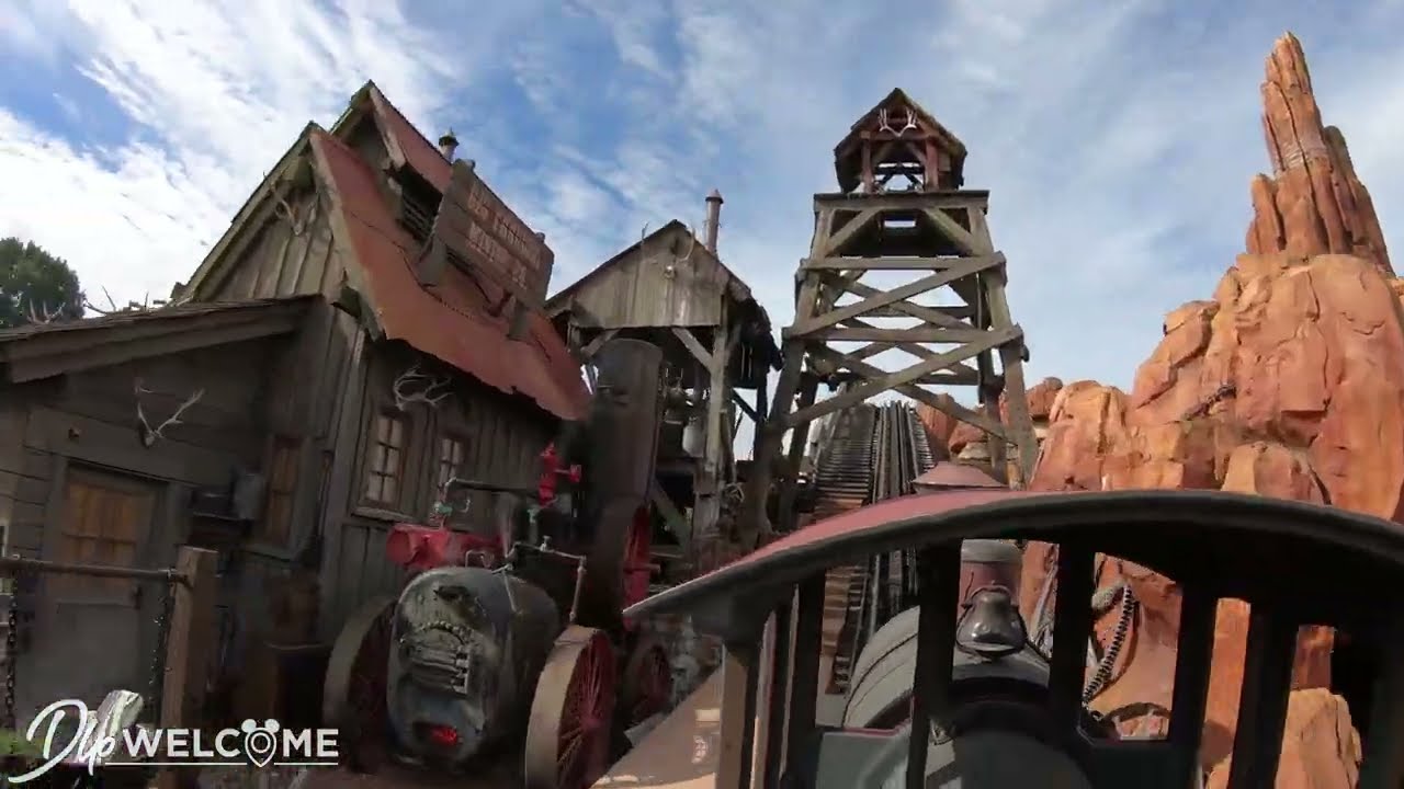 [4K] Big Thunder Mountain - Front Row / On Ride - Disneyland Paris ...