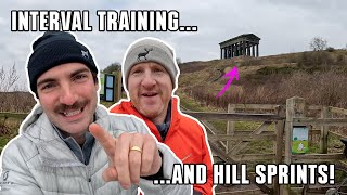 Interval training, hill sprints and CARBON Running Shoes with Wild Deer Events! - Al Pepper Runs