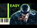 VENOM THEME - EASY Piano Tutorial