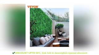 VEVOR 50x50 Artificial Plants Grass Wall Panel Boxwood Hedge Backdrop Home Decor Privacy F