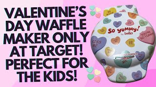 Make Waffles with Me! So Yummy by Bella Valentine's Day Waffle Maker Review 💕 #ValentinesDay