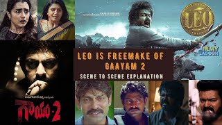 LEO vs GAAYAM 2 | Comparison | Is Leo  a freemake of Gaayam2 ? | Thalapathy Vijay | Lokesh Kanagaraj