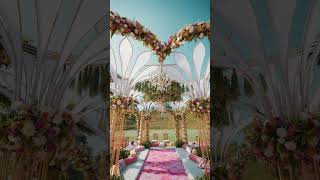 💍✨ Experience the magic of a flawlessly managed wedding with breathtaking mandap decor by Vstar.