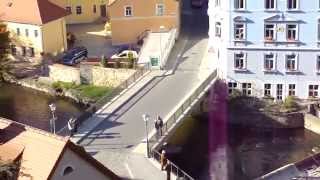 the Spree River runs through the Sorbian town of Bautzen in Germany