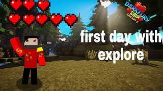 Darkfury smp season 2 first day with explore 😇[#1]