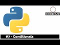#7 Python Conditionals | Python Tutorial for Beginners