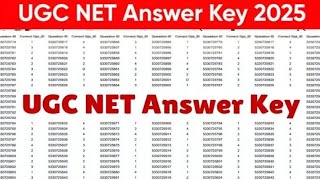 UGC NET 2025 : Answer Key Out 💯 Ugc Net Result 2025 \u0026 Provisional Answer Key । Net Exam 2025 Update