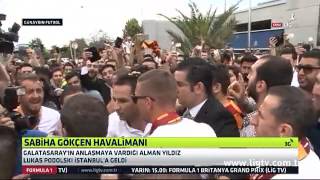 Galatasarayın Bu Gün İstanbula Gelen Transferi ''Lukas Podolski''