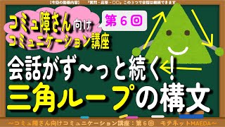 【第６回】『質問・応答・○○』この３つで会話は継続できます