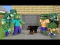 Monster School : A dog separates two Zombie families - Minecraft Animation