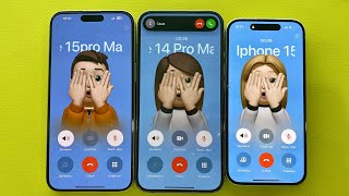 Incoming Call iPhone 15 vs IPhone 14pro max vs iPhone 15pro max 256gb/Hold, Second line, Conference