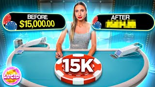 $15,000 VS PRIVATE TABLE BLACKJACK! (PROFIT?)