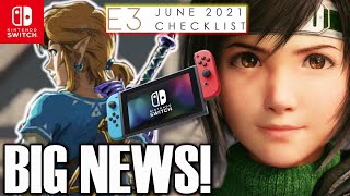 Nintendo Switch MAJOR Accomplishment & Complete E3 2021 Publisher Show Checklist!