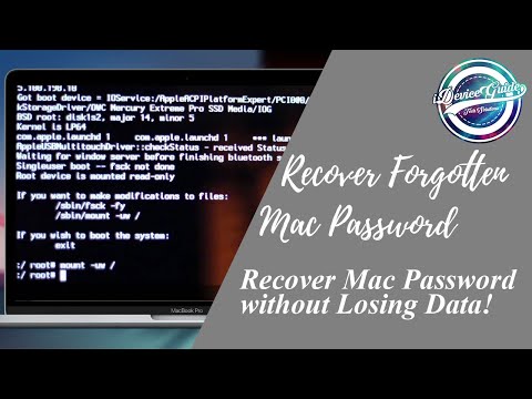 Reset Mac's password without losing DATA! - Easy - No Disc Reset Mac's password without losing DATA! - Easy - No Disc