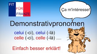 Demonstrativpronomen  französisch | celui-ci, celui-là... | Einfach besser erklärt