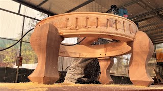 Ingenious Techniques Woodworking Crafts Workers || Large Single Sofa Woodworking Wooden Furniture