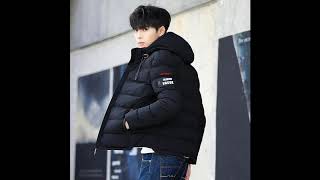 Модная мужская зимняя куртка пальто с капюшоном на Aliexpress