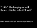 ASMR Confessing to Your Upset Best Friend (Angst) (Making Up)